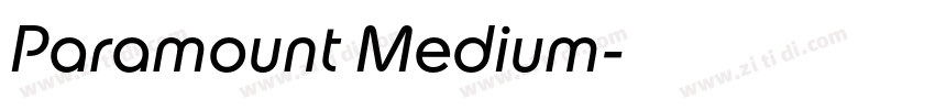 Paramount Medium字体转换 Paramount Medium字体转换